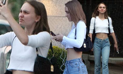 Lily Rose Depp Exhibits Her Flat Stomach In A Crop Top In Romania Daily Mail Online