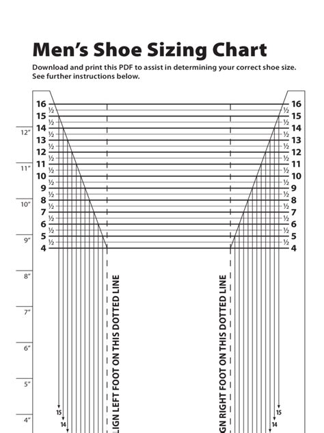 Shoe Size Chart Free Templates In PDF Word Excel Download