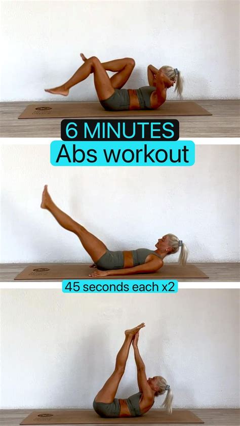 6 Minutes Abs Workout 👏 Abs Workout Workout Videos Stomach Workout