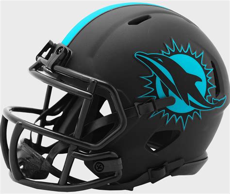 Miami Dolphins Nfl Riddell Speed Mini Football Helmet
