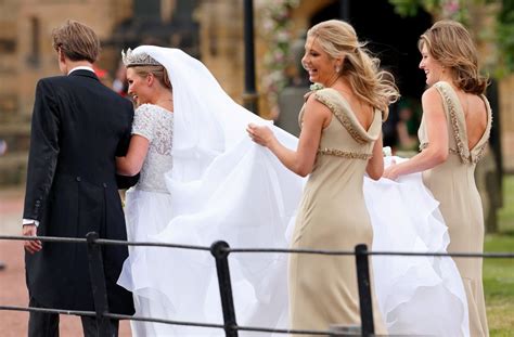 Prince Harry S Ex Chelsy Davy Is A Golden Goddess In Slinky Bridesmaid