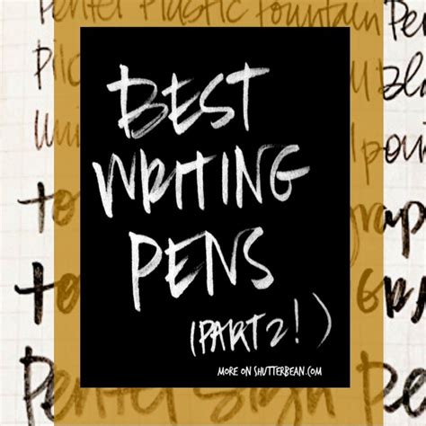 The Best Writing Pens | Best writing pen, Writing pens, Writing