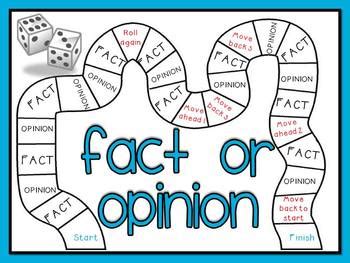 Fact And Opinion Board Game By Tonyas Treats For Teachers Tpt