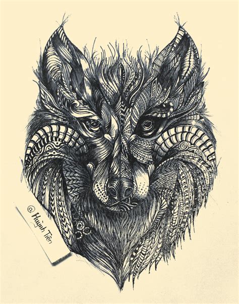 Wolf Zentangle By Kylepatrick1986 On Deviantart