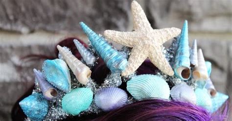 How To Make A Diy Mermaid Crown With Seashells Creative Green Living