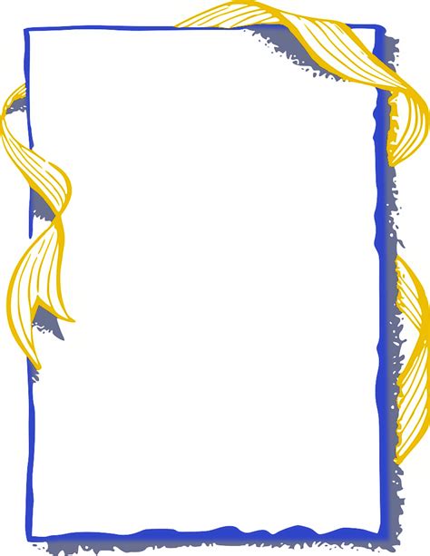 Ribbon Frame Gold Blue Clipart Clipart Panda Free Clipart Images