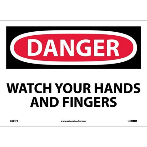 Danger Watch Your Hands And Fingers Sign D621pb
