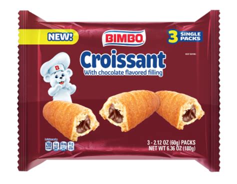 Bimbo® Croissants With Chocolate Filling 3 Ct 2 12 Oz Foods Co