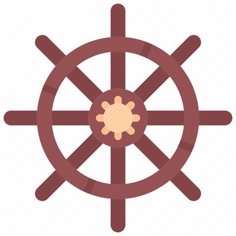 Bandit Pirate Pirates Sailing Ship Steering Wheel Icon Download