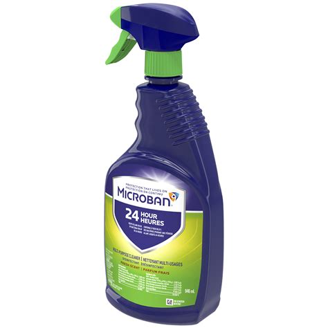 Microban 24 Hour Multi Purpose Cleaner And Disinfectant Spray Fresh