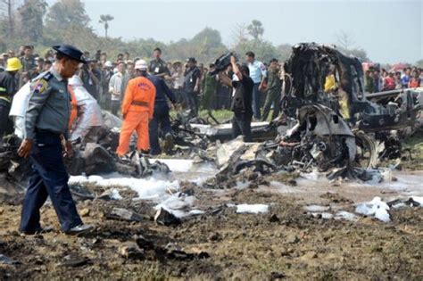 Myanmar Military Plane Crash Leaves 105 Dead 15 Survivals