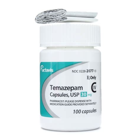 Temazepam [C-IV], 30mg, 100 Capsules/Bottle | McGuff Medical Products