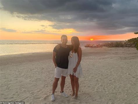 Taron and emily, sitting on a tree…. Inside Taron Egerton's luxury 30th birthday Dominican ...