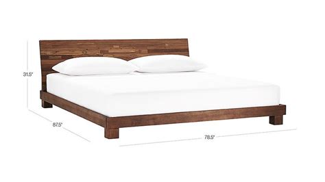 L 79″ (200 cm) x w 75″ (191 cm). Dondra Teak King Bed + Reviews | CB2 | California king bed ...