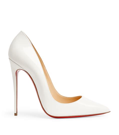 Womens Christian Louboutin White So Kate Patent Leather Pumps Harrods CountryCode