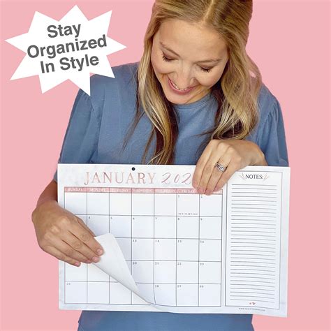 Buy Large Desk Calendar 2022 2023 Marble Desk Calendars 2022