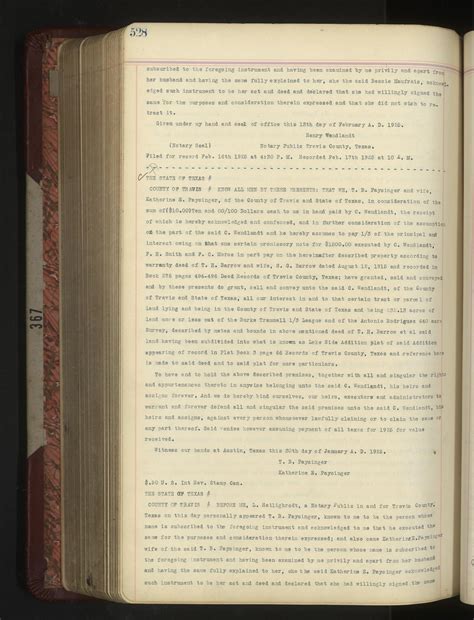 Travis County Deed Records: Deed Record 367 - Page 528 - The Portal to