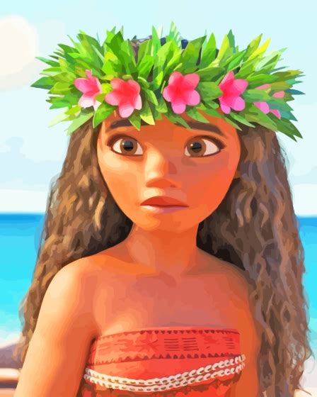 Modern Disney Princess Moana Paint By Numbers Painting With Numbers
