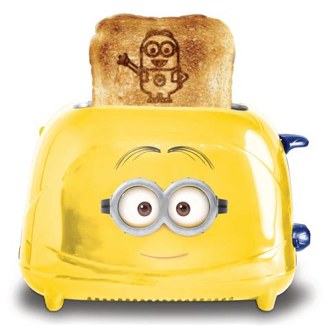Uncanny Brands Minions Dave 2 Slice Toaster Toast Iconic Minion On