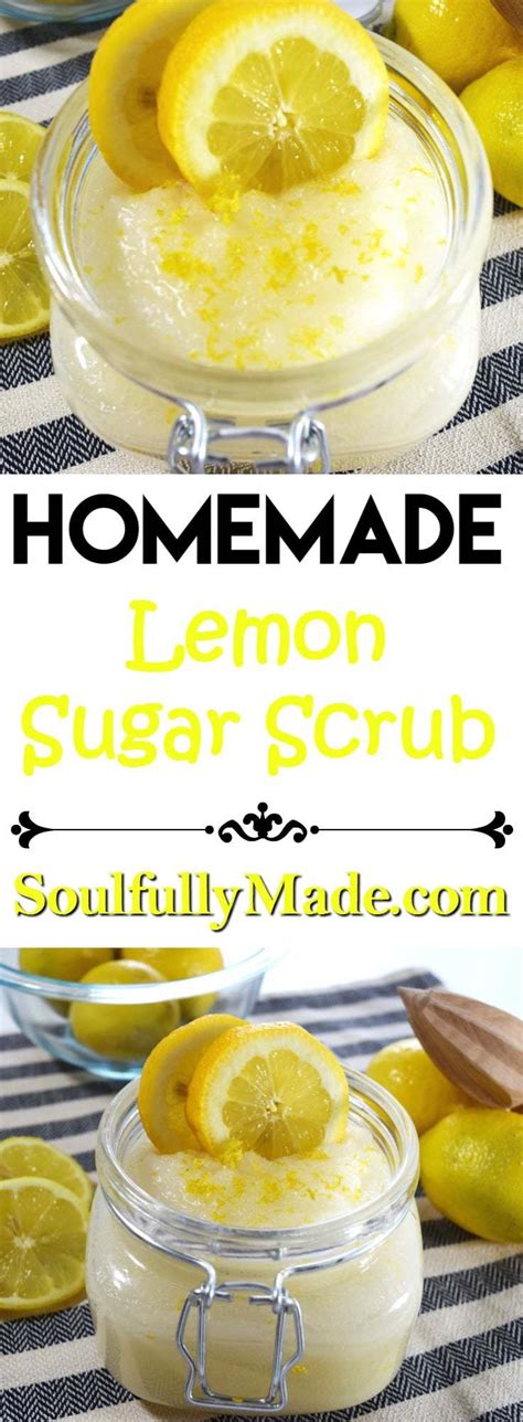 Mix with a fork until well blended. Homemade Lemon Sugar Scrub - Soulfully Made