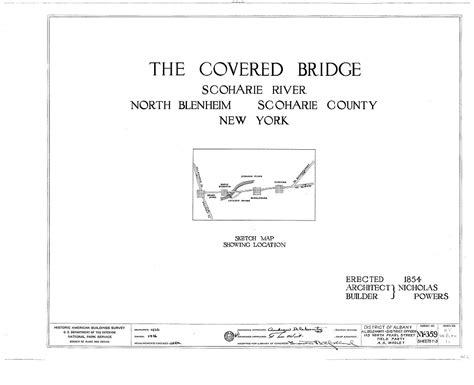 0 Cover Sheet Blenheim Covered Bridge Spanning Schoharie River