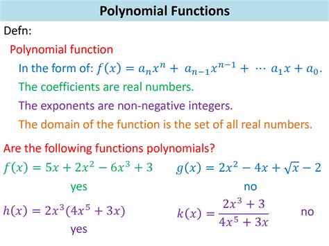 Solution Grade 10 Mathematics Polynomial Functions Ppt Studypool