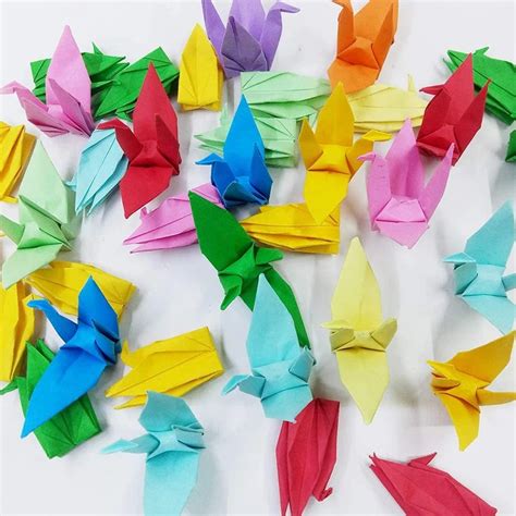 Origami Paper Crane Folded Cranes Wedding Backdrop Craft Paper
