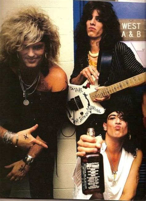 Ratt Backstage 1985robbin Crosby Warren Demartini And Stephen Pearcy Warren Demartini Glam