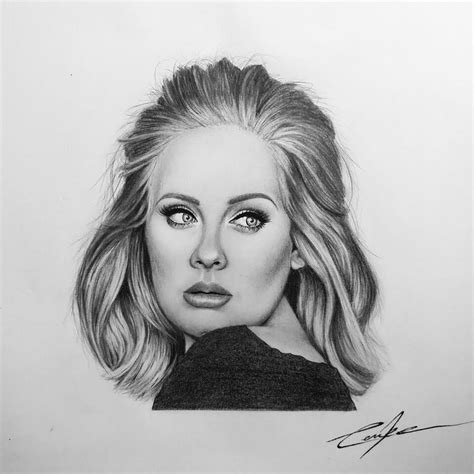 Adele Drawing No13 Imagenes Dibujos A Lapiz Retratos Dibujos Realistas