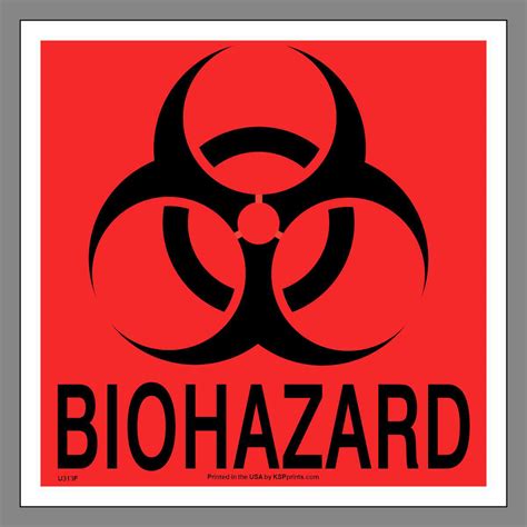Biohazard Symbol Red