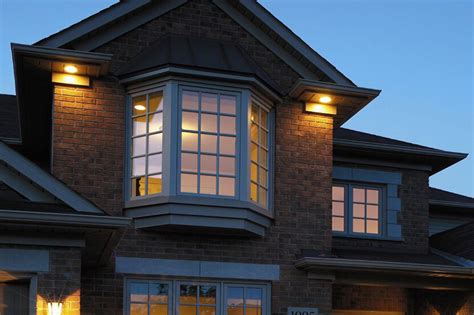 Maybe you would like to learn more about one of these? Exterior view of bay-bow window on brick house | Pollard ...