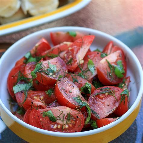 Easy Marinated Tomato Salad — Jillian Rae Cooks