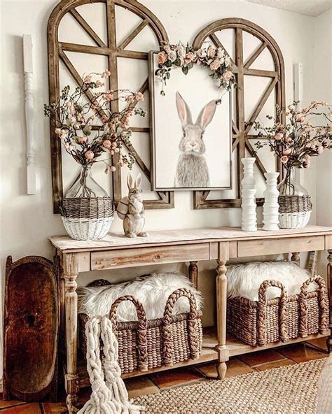 20+ Inspiring Spring Decor Ideas to Welcome The Season | Entryway table
