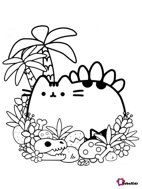 Free Download And Print Pusheen Coloring Page