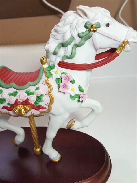 Lenox Porcelain Carousel Horse 24k Gold ~ Christmas Carousel Horse