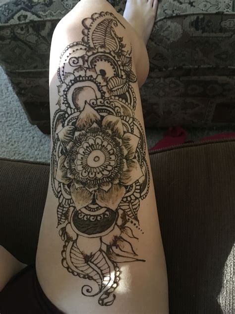 Thigh Henna Thigh Henna Henna Tattoo Henna
