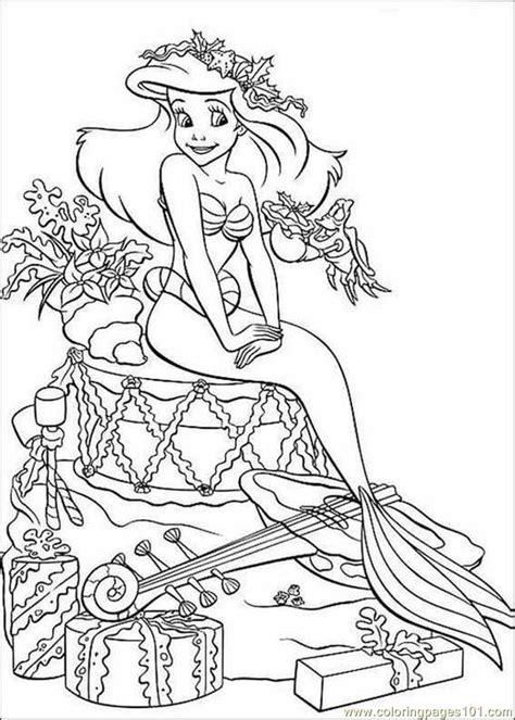 Coloring Pages Mermaid Coloring Pages 003 (Cartoons > The Little