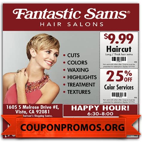 Select a salon to view available coupons, offers and promotions Fantastic sams 9.99 haircut coupon - COUPON