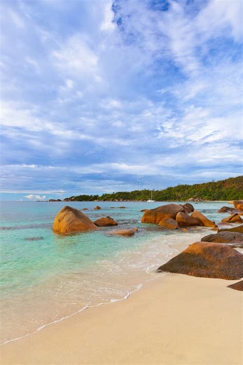 Beach Anse Lazio Seychelles Stock Image Image Of Relaxation