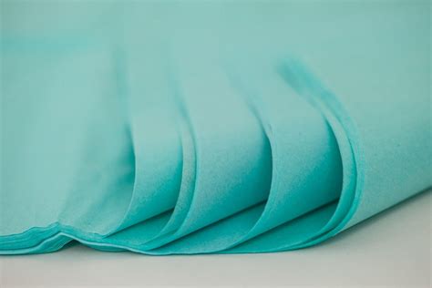 Aquamarine Blue Tissue Paper 24 Sheets Light Blue Tissue Paper Etsy