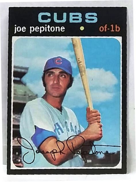 1971 Topps 90 Joe Pepitone Of 1st Base Chicago Cubs Nm Mt Nice