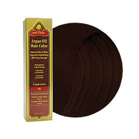 Looking for a good deal on argan hair oil? One 'N Only Argan Oil Hair Color 3RV Dark Red Violet Brown ...