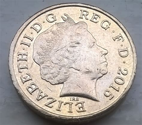 1 Pound 2015 Elizabeth Ii 1952 2022 Great Britain Coin 37605