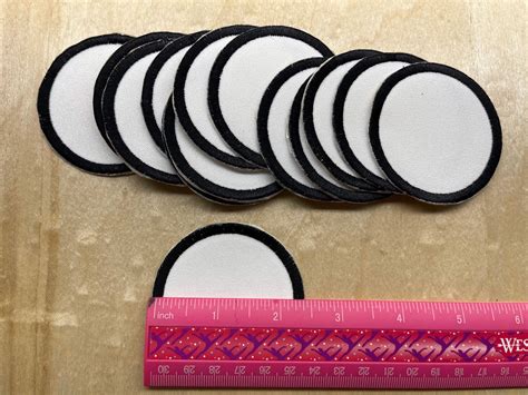 Round Sublimation Patch Blanks Etsy