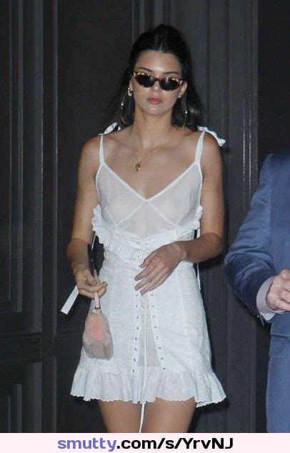 Kendall Jenner Nipple Show In Sheer Topped Dress Celebtemple