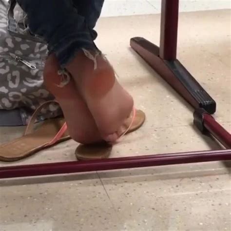 Shoeplay In Class ThisVid