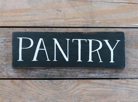 Black Pantry Sign Svg