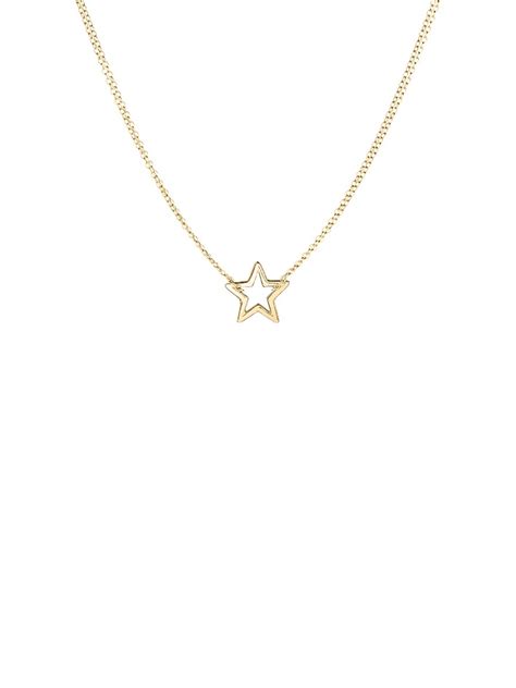 Adina By Adina Reyter Tiny Star Necklace In Gold 18k Over Sterling