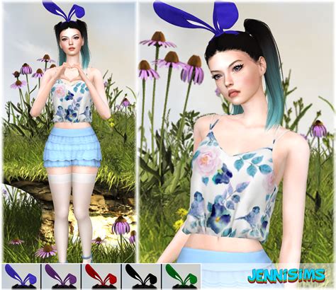 Downloads Sims 4collection Headband Bunny Eggs 4 Versions Jennisims