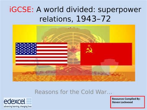 Gcse History 2 Cold War Tensions And Disagreements Wwii Teaching